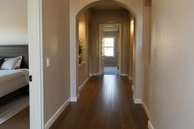 Cleared bedroom-to-door hallway path for stretcher pickup in Mesa, AZ.
