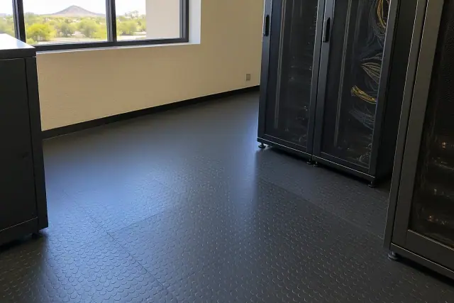 Anti-fatigue rubber flooring installed in an office in Queen Creek, AZ.