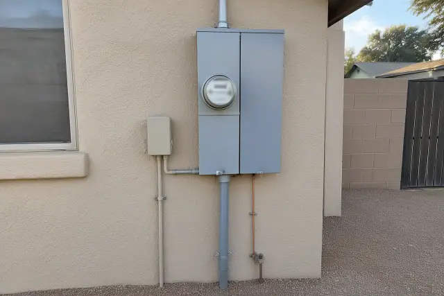 Zinsco panel replacement and meter box service entrance work in Phoenix, AZ.
